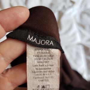 Strapless  brown dress